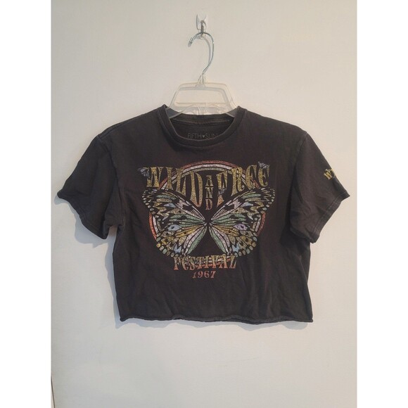 Fifth Sun Wild and Free Festival 1967 August Dates Women’s Crop Top Sz Small - Picture 1 of 8